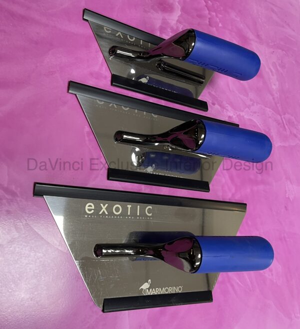 MarmorinoTools Limited edition KIT XTROWEL DUAL EXOTIC Blue 3 PCS